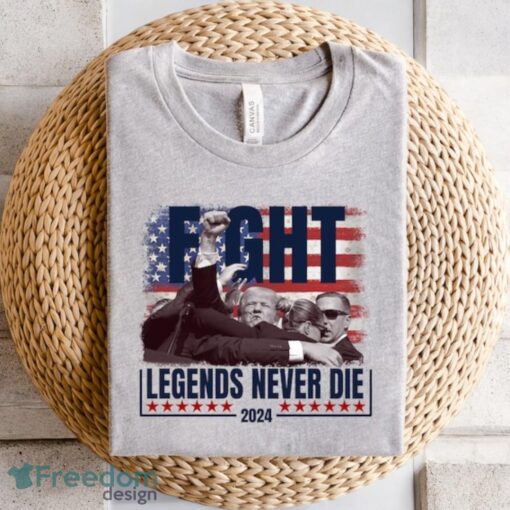 Trump shooting Legends Never Die Trump 2024 Shirt Product Photo 1