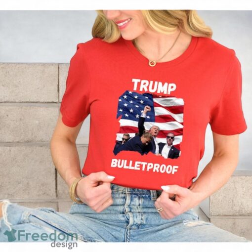 Trump Shooting Shirt, Bulletproof Trump 2024 Shirt Product Photo 2