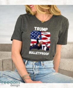 Trump Shooting Shirt, Bulletproof Trump 2024 Shirt Product Photo 3