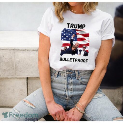 Trump Shooting Shirt, Bulletproof Trump 2024 Shirt Product Photo 1