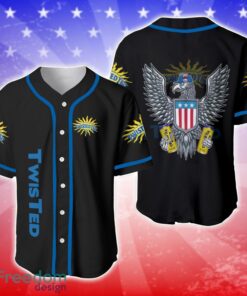 Twisted Tea US Eagle Baseball Jersey Shirt 4th Of July Independence Day Gift