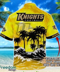 UCF Knights NCAA Hawaiian Shirt Coconut Tree Waves Beach Hawaii Shirt Custom Name For Fans Product Photo 3