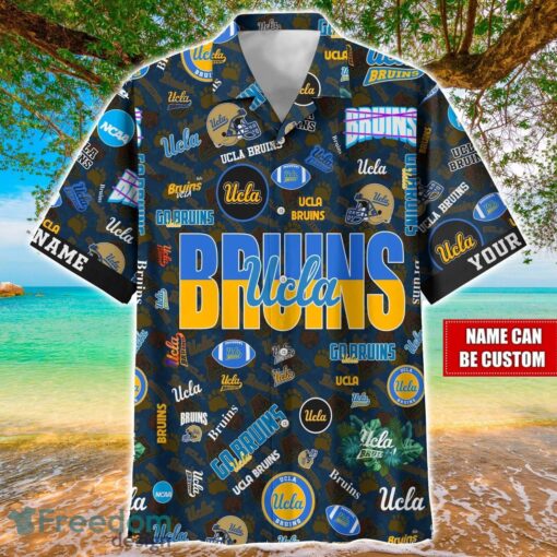 UCLA Bruins Logo Hawaiian Shirt For Fans Trending Beach Shirt Custom Name Product Photo 1