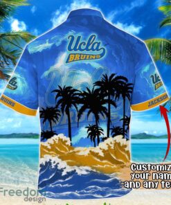 UCLA Bruins NCAA Hawaiian Shirt Coconut Tree Waves Beach Hawaii Shirt Custom Name For Fans Product Photo 3