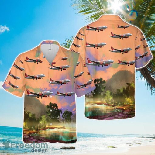 UK Airlines easyJet Airbus A319-100 Hawaiian Shirt Beach Summer Gift Product Photo 1