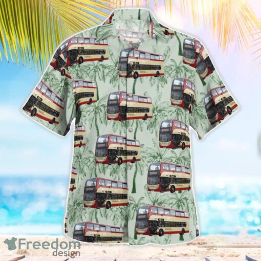 UK Double-decker Hedingham Enviro400 Bus Hawaiian Shirt Men Women Beach Shirt Product Photo 3