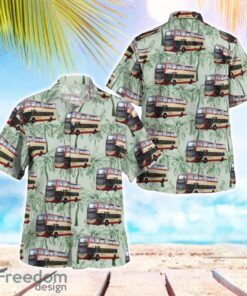 UK Double-decker Hedingham Enviro400 Bus Hawaiian Shirt Men Women Beach Shirt Product Photo 1