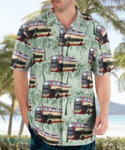 UK Double-decker Hedingham Enviro400 Bus Hawaiian Shirt Men Women Beach Shirt Product Photo 4