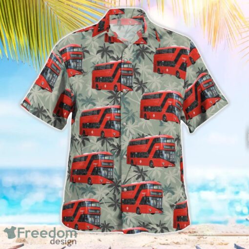 UK Double-decker New Routemaster Bus Hawaiian Shirt Men Women Beach Shirt Product Photo 3