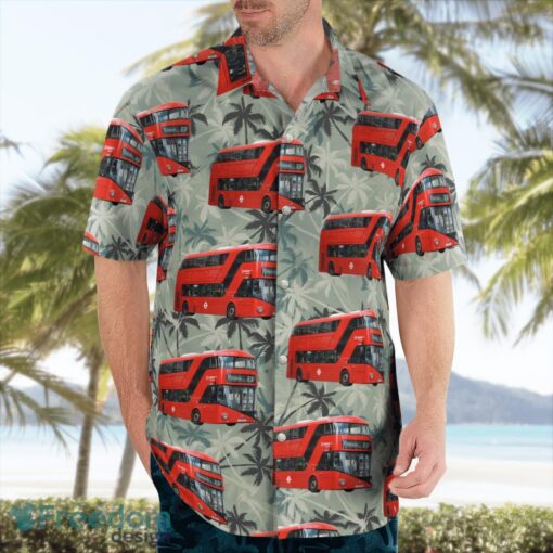 UK Double-decker New Routemaster Bus Hawaiian Shirt Men Women Beach Shirt Product Photo 4