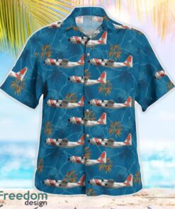 United States Coast Guard C-130 Tropical 3D Hawaiian Shirt Gift For Summer Product Photo 2