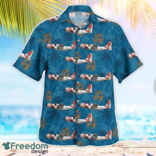 United States Coast Guard C-130 Tropical 3D Hawaiian Shirt Gift For Summer Product Photo 2