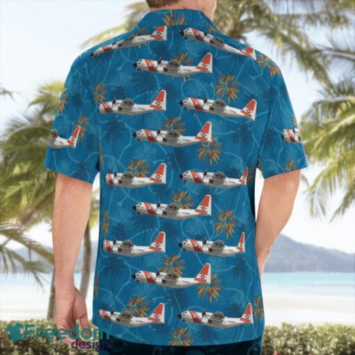 United States Coast Guard C-130 Tropical 3D Hawaiian Shirt Gift For Summer Product Photo 4