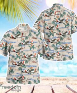 United States Coast Guard HC-130J Tropical 3D Hawaiian Shirt Gift For Summer