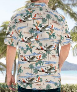 United States Coast Guard HC-130J Tropical 3D Hawaiian Shirt Gift For Summer Product Photo 4