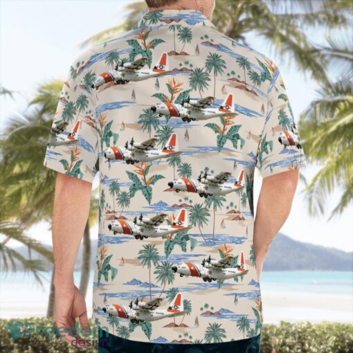 United States Coast Guard HC-130J Tropical 3D Hawaiian Shirt Gift For Summer Product Photo 4