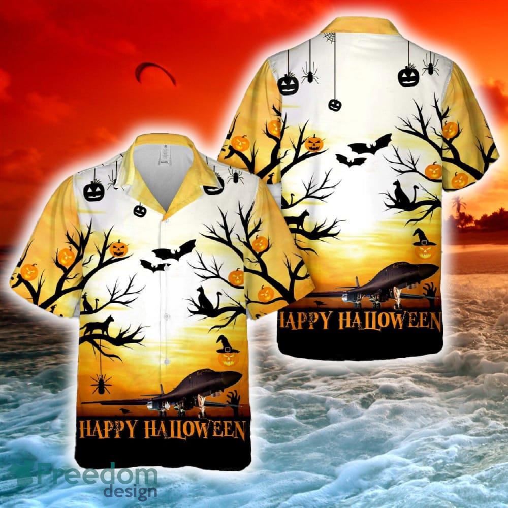 US Air Force 357th Fighter Squadron A 10C Warthog Happy Halloween Hawaiian Shirt image US Air Force 357th Fighter Squadron A-10C Warthog Happy Halloween Hawaiian Shirt - US Air Force 357th Fighter Squadron A-10C Warthog Happy Halloween Hawaiian Shirt-1