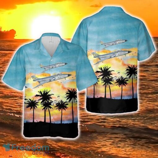 US Air Force McDonnell F01A Voodoo Hawaiian Shirt Tropical Summer - US Air Force McDonnell F01A Voodoo Hawaiian Shirt Tropical Summer