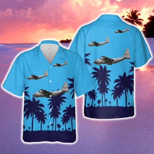 US Air Force Minnesota Air National Guard 109th Airlift Squadron C30H Hercules Gopher 07 Hawaiian Shirt Tropical Summer - 090724-143809