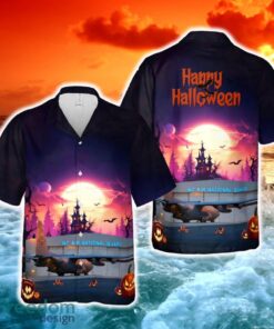 US Air Force North Carolina Air National Guard Halloween Hawaiian Shirt