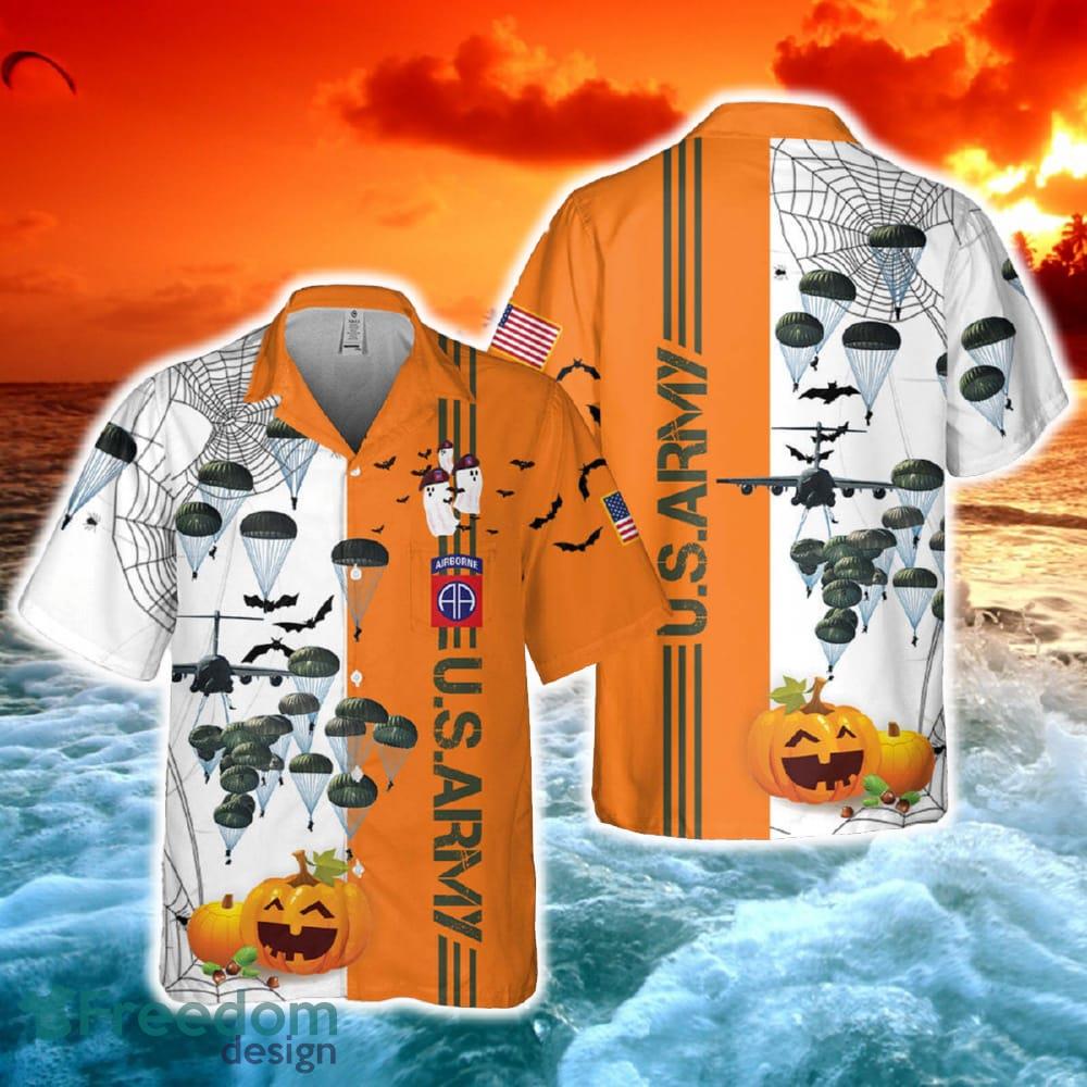 US Army Paratroopers With The 82nd Airborne Division Parachute Halloween Pocket Hawaiian Shirt image US Army Paratroopers With The 82nd Airborne Division Parachute Halloween Pocket Hawaiian Shirt - US Army Paratroopers With The 82nd Airborne Division Parachute Halloween Pocket Hawaiian Shirt-1