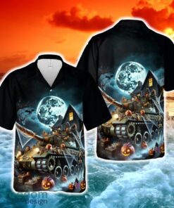 US Army Tank Halloween Hawaiian Shirt