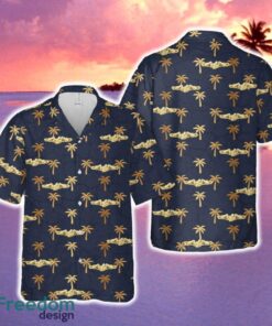 US Navy Submarine Supply Corps Hawaiian Shirt Tropical Summer