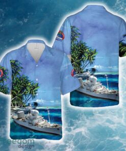 US Navy USNS Observation Island (T-AGM-23) Hawaiian Shirt