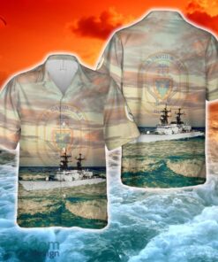 US Navy USS David R. Ray (DD-971) Hawaiian Shirt