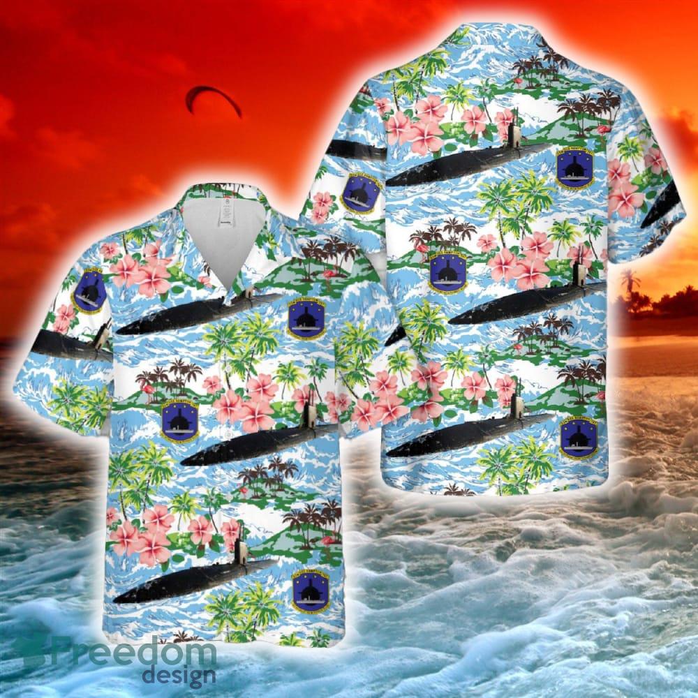 US Navy USS Hampton (SSN 767) Hawaiian Shirt image US Navy USS Hampton (SSN-767) Hawaiian Shirt - US Navy USS Hampton (SSN-767) Hawaiian Shirt-1