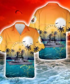 US Navy USS Hewitt (DD-966) Hawaiian Shirt