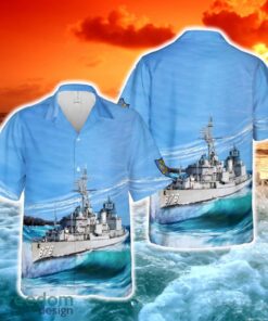 US Navy USS Leary (DDDDR-879) Hawaiian Shirt