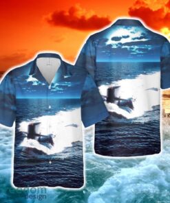 US Navy USS Ray (SSN-653) Hawaiian Shirt
