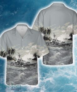 US Navy USS Vogelgesang (DD-862) Gearing-class destroyer Hawaiian Shirt