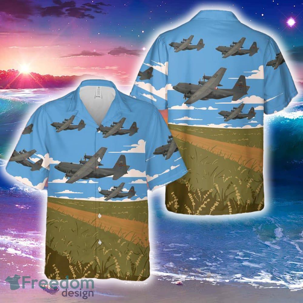 USAF 182nd Airlift Wing Illinois Air National Guard C30 H3 Hercules Hawaiian Shirt Tropical Summer - USAF 182nd Airlift Wing Illinois Air National Guard C30 H3 Hercules Hawaiian Shirt Tropical Summer