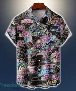 Utah Jazz Logo All Printed 3D Hawaiian Shirt For Fans NBA Hawaiian Shirt