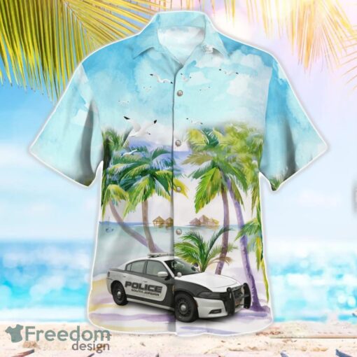 Utah, South Jordan Police Department Dodge Charger Tropical 3D Hawaiian Shirt Gift For Summer Product Photo 2