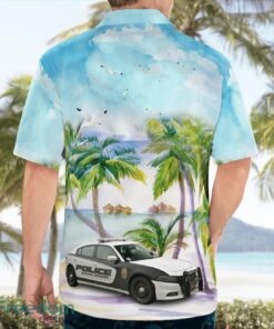 Utah, South Jordan Police Department Dodge Charger Tropical 3D Hawaiian Shirt Gift For Summer Product Photo 4