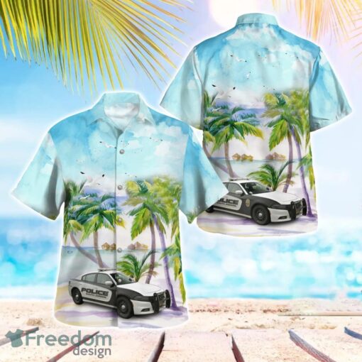 Utah, South Jordan Police Department Dodge Charger Tropical 3D Hawaiian Shirt Gift For Summer Product Photo 1