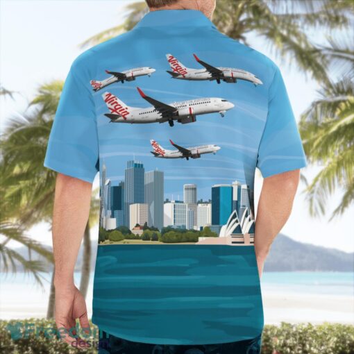 Virgin Australia Airlines Boeing 737-700 Tropical 3D Hawaiian Shirt Gift For Summer Product Photo 4