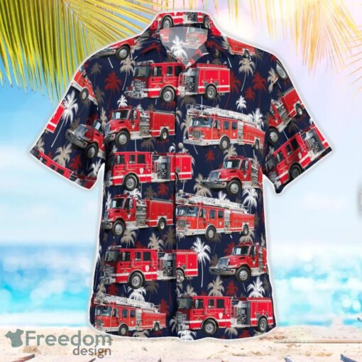 Virginia Chincoteague Volunteer Fire Company Tropical 3D Hawaiian Shirt Gift For Summer Product Photo 2