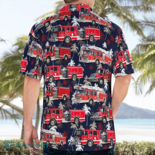 Virginia Chincoteague Volunteer Fire Company Tropical 3D Hawaiian Shirt Gift For Summer Product Photo 4