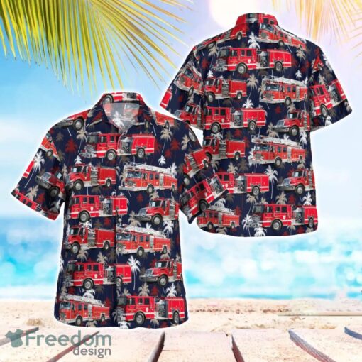 Virginia Chincoteague Volunteer Fire Company Tropical 3D Hawaiian Shirt Gift For Summer Product Photo 1