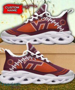 Virginia Tech Hokies NCAA Max Soul Shoes Big Logo And Custom Name Sneakers For Men Women Product Photo 2