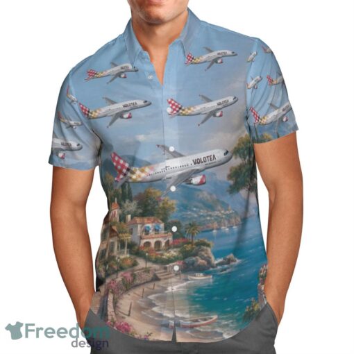 Volotea Airbus A320-200 Hawaiian Shirt Beach Summer Gift Product Photo 2