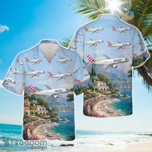 Volotea Airbus A320-200 Hawaiian Shirt Beach Summer Gift Product Photo 1