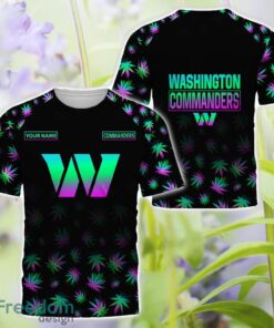 Washington Commanders Weed pattern All Over Printed 3D T-Shirt Hoodie Sweatshirt Custom Name Product Photo 3