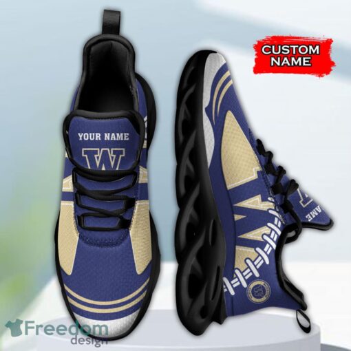 Washington Huskies NCAA Max Soul Shoes Big Logo And Custom Name Sneakers For Men Women Product Photo 3