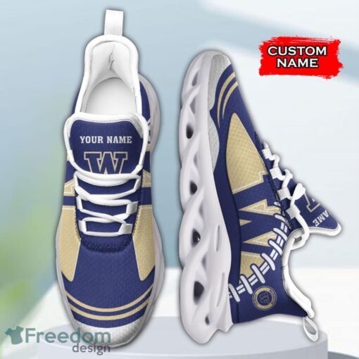 Washington Huskies NCAA Max Soul Shoes Big Logo And Custom Name Sneakers For Men Women Product Photo 4