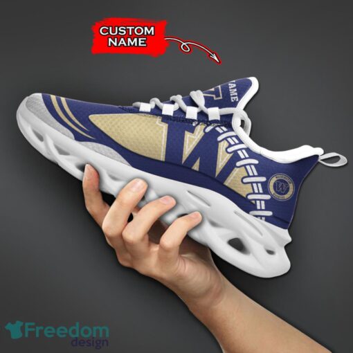 Washington Huskies NCAA Max Soul Shoes Big Logo And Custom Name Sneakers For Men Women Product Photo 5